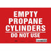 Safety Sign 7 inx10 in Vinyl