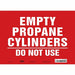 Safety Sign 10 inx14 in Vinyl