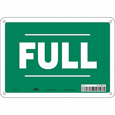 J8592 Safety Sign 7 in x 10 in Aluminum