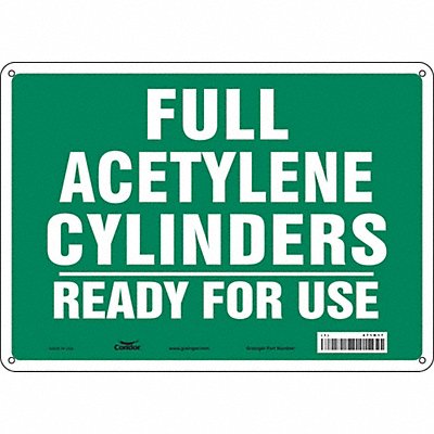 Safety Sign 10 inx14 in Aluminum