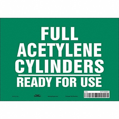 Safety Sign 7 inx10 in Vinyl