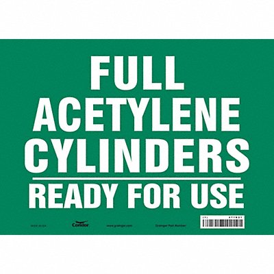 Safety Sign 10 inx14 in Vinyl