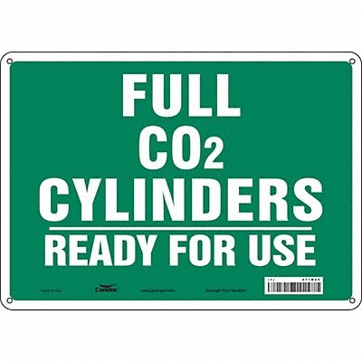 Safety Sign 10 inx14 in Polyethylene