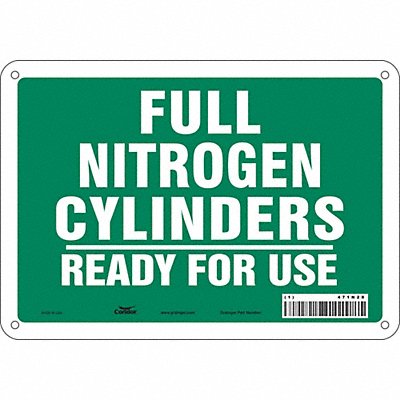Safety Sign 7 in x 10 in Aluminum