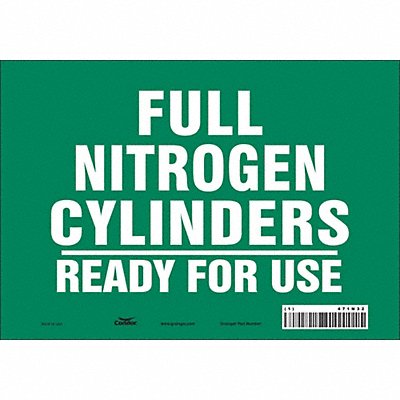 Safety Sign 7 inx10 in Vinyl
