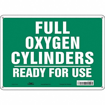 J8597 Safety Sign 10 inx14 in Polyethylene