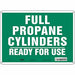 Safety Sign 10 inx14 in Polyethylene