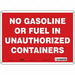 Safety Sign 10 in x 14 in Polyethylene