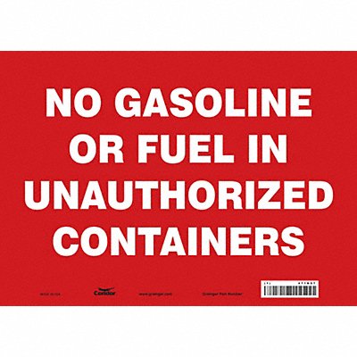 Safety Sign 10 inx14 in Vinyl