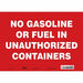 Safety Sign 10 inx14 in Vinyl