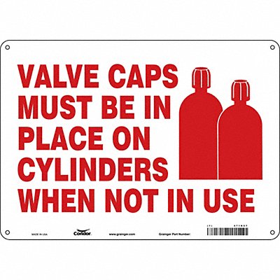 Safety Sign 10 in x 14 in Polyethylene