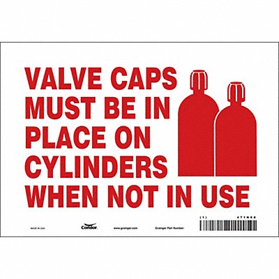 Safety Sign 7 inx10 in Vinyl