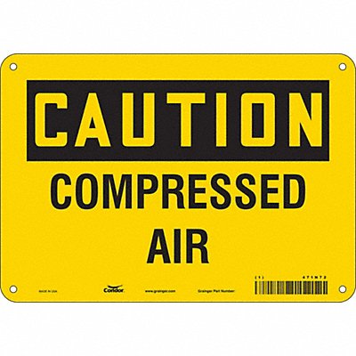 Safety Sign 7 inx10 in Polyethylene