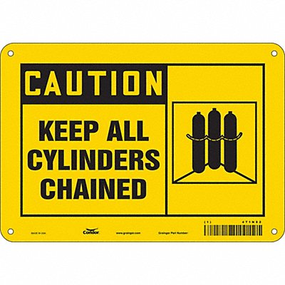 Safety Sign 7 in x 10 in Aluminum