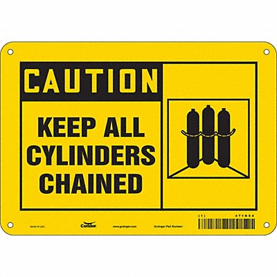 Safety Sign 7 inx10 in Polyethylene