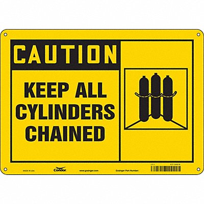 Safety Sign 10 inx14 in Polyethylene