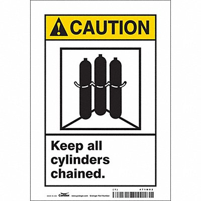 Safety Sign 10 inx7 in Vinyl