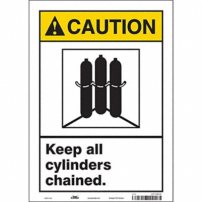 Safety Sign 14 in x 10 in Vinyl