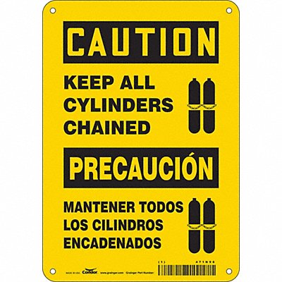 Safety Sign 10 in x 7 in Polyethylene