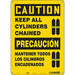 Safety Sign 14 in x 10 in Polyethylene