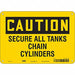 Safety Sign 7 inx10 in Polyethylene