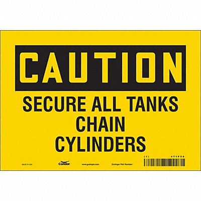 Safety Sign 7 in x 10 in Vinyl