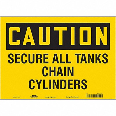 Safety Sign 10 in x 14 in Vinyl