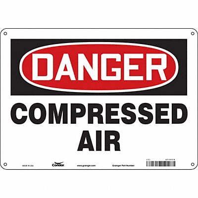 Safety Sign 10 inx14 in Aluminum