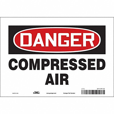 Safety Sign 7 in x 10 in Vinyl