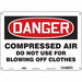 Safety Sign 10 in x 14 in Aluminum