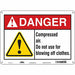 Safety Sign 10 in x 14 in Polyethylene