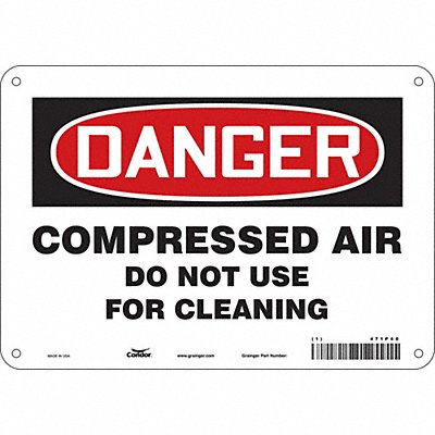 Safety Sign 7 in x 10 in Polyethylene