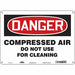 Safety Sign 10 in x 14 in Polyethylene