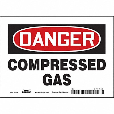 Safety Sign 5 inx7 in Vinyl