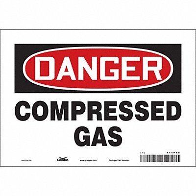 Safety Sign 7 inx10 in Vinyl
