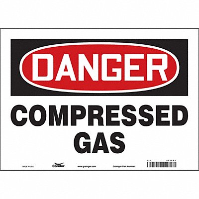 Safety Sign 10 inx14 in Vinyl