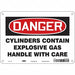 Safety Sign 7 in x 10 in Aluminum