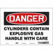 Safety Sign 7 in x 10 in Vinyl