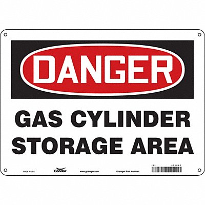 Safety Sign 10 inx14 in Polyethylene