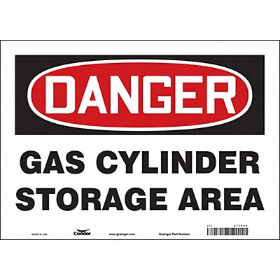 Safety Sign 10 inx14 in Vinyl