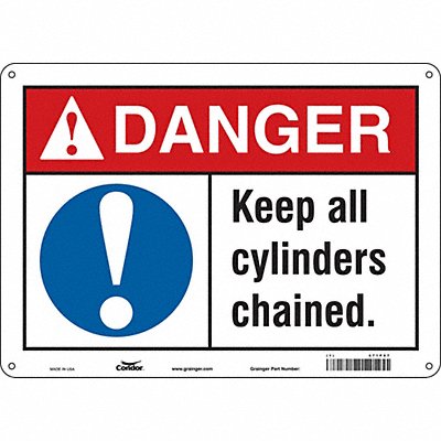 Safety Sign 10 inx14 in Aluminum