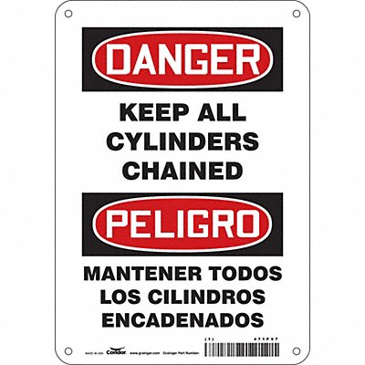 Safety Sign 10 inx7 in Polyethylene