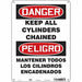 Safety Sign 14 in x 10 in Polyethylene