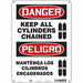 Safety Sign 14 in x 10 in Polyethylene