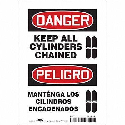 Safety Sign 10 in x 7 in Vinyl