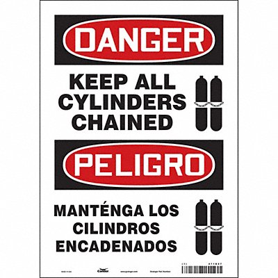 Safety Sign 14 in x 10 in Vinyl