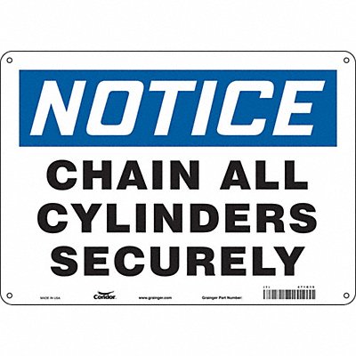 Safety Sign 10 inx14 in Aluminum