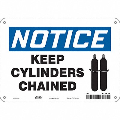 Safety Sign 7 inx10 in Polyethylene