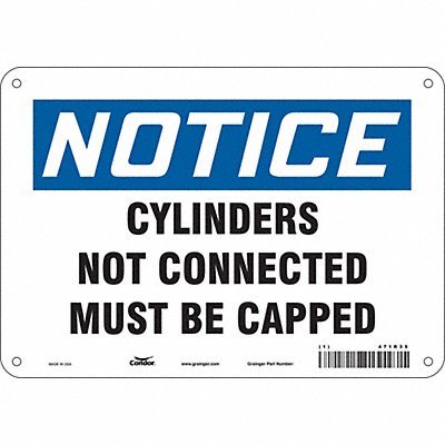 Safety Sign 7 in x 10 in Aluminum