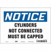 Safety Sign 7 in x 10 in Vinyl
